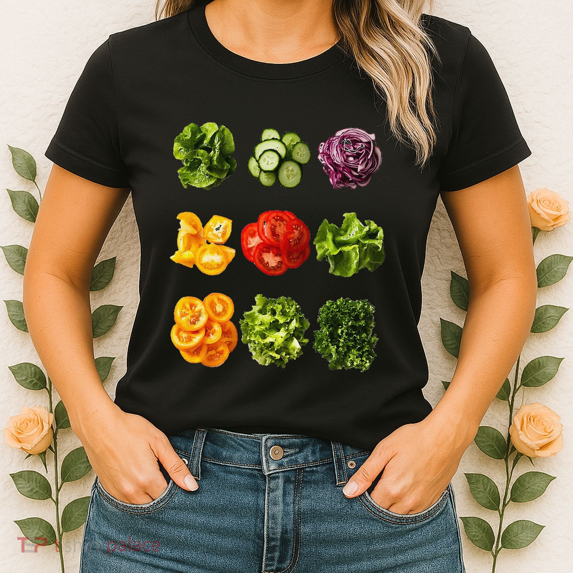 Saladkit Vegetable Motif Garden Saladkit Women's T-Shirt