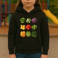 Saladkit Vegetable Motif Garden Saladkit Kids Hoodie thumb 3
