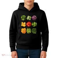 Saladkit Vegetable Motif Garden Saladkit Kids Hoodie thumb 4