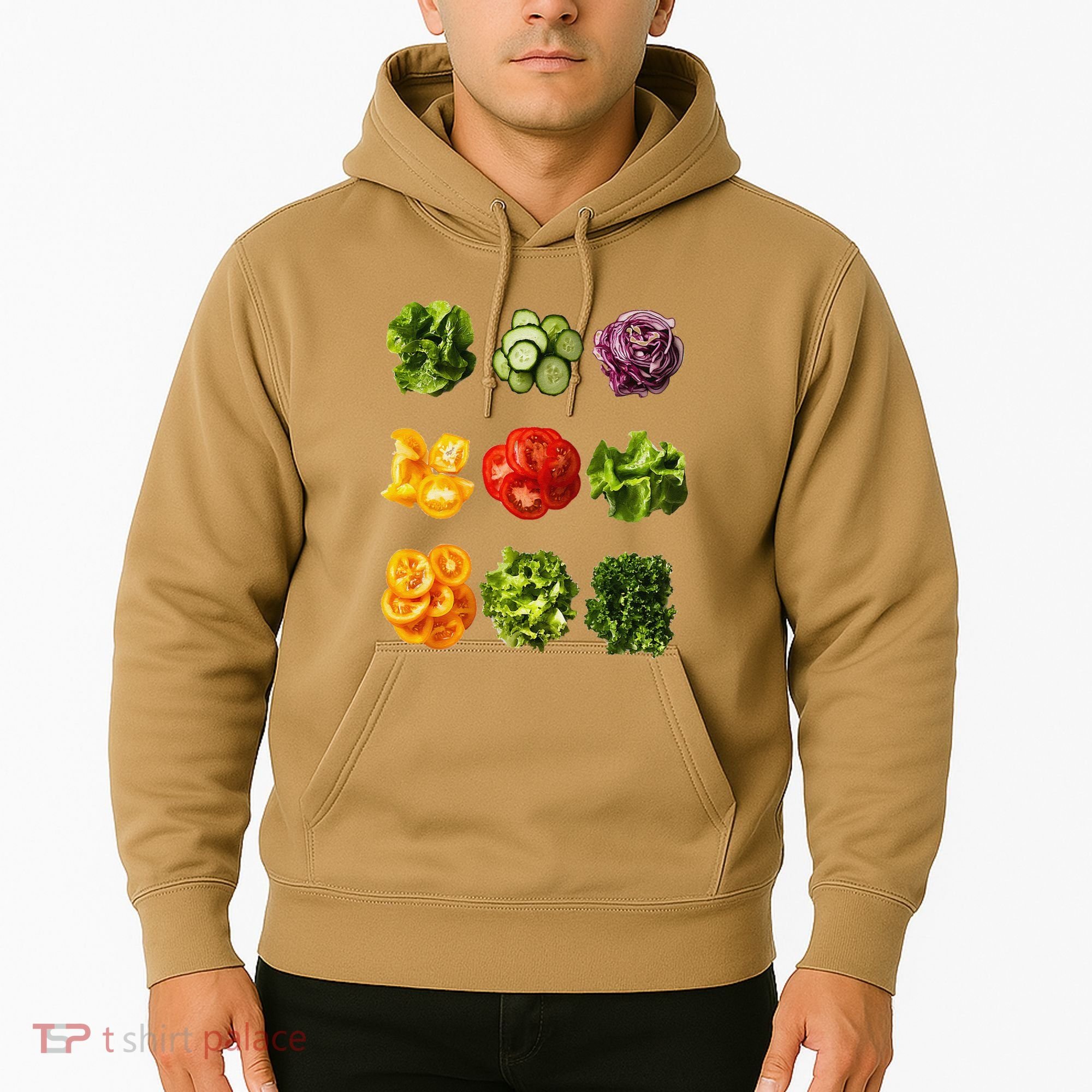 Saladkit Vegetable Motif Garden Saladkit Hoodie