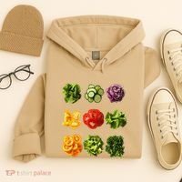 Saladkit Vegetable Motif Garden Saladkit Hoodie thumb 4