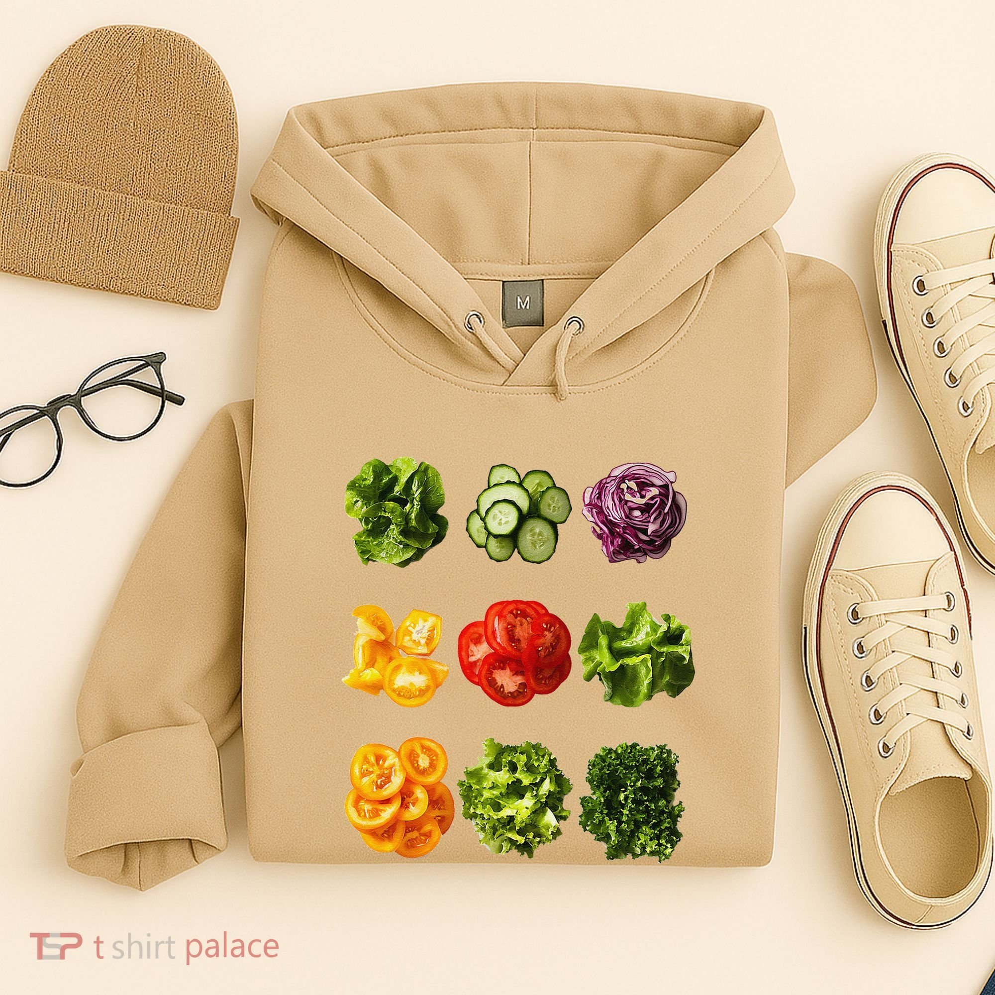 Saladkit Vegetable Motif Garden Saladkit Hoodie