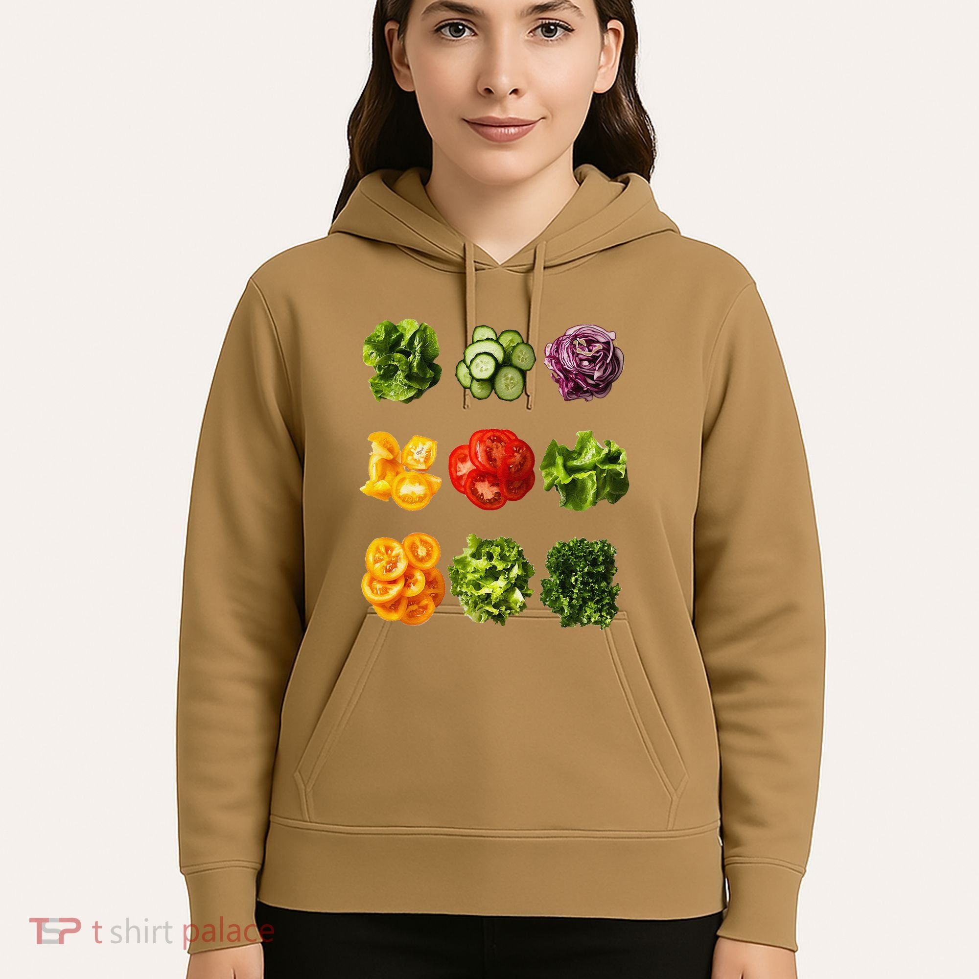 Saladkit Vegetable Motif Garden Saladkit Hoodie