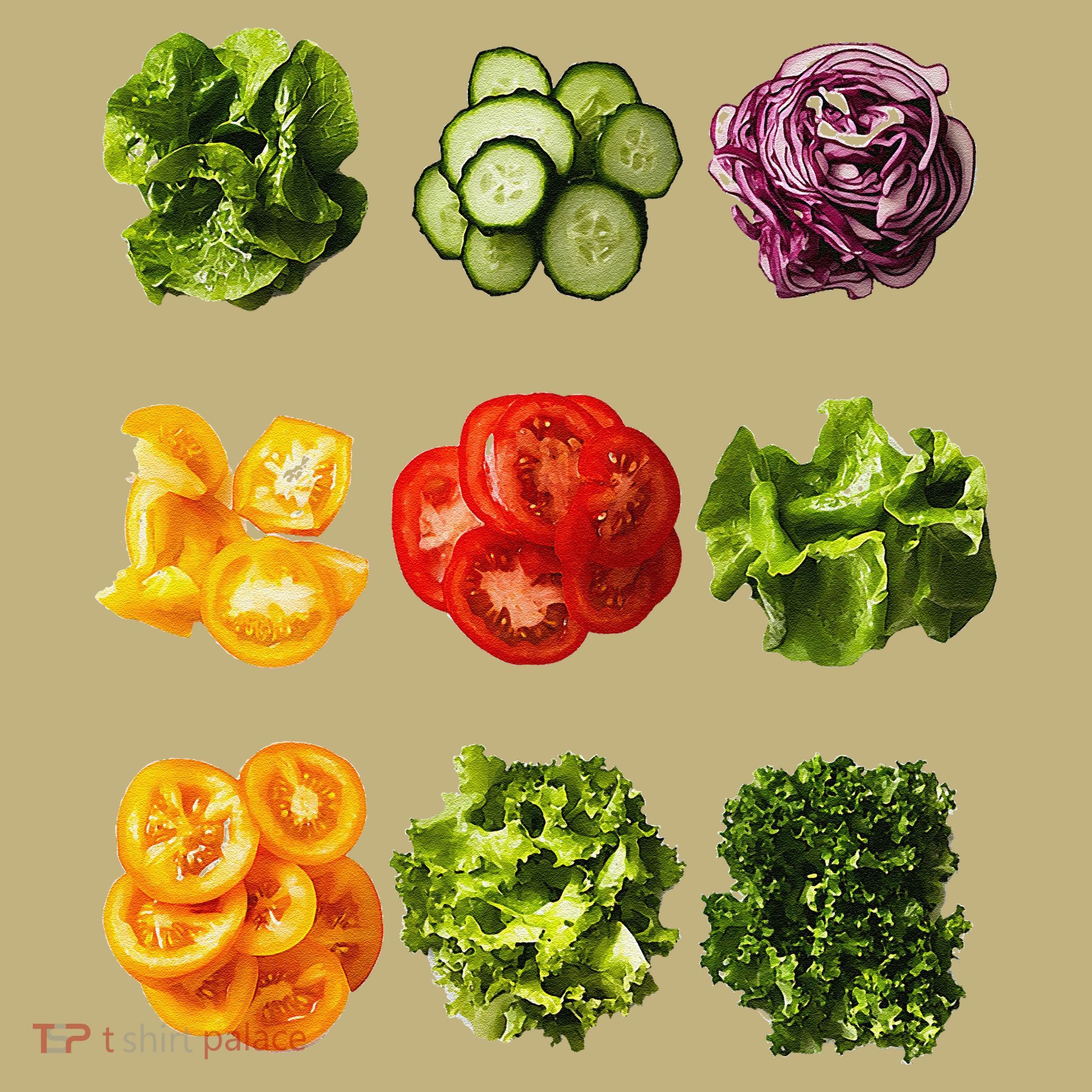 Saladkit Vegetable Motif Garden Saladkit T-Shirt