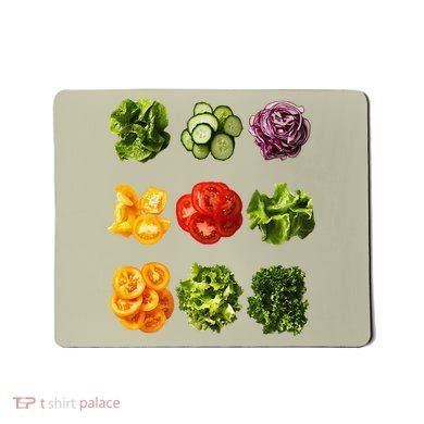 Saladkit Vegetable Motif Garden Saladkit Mousepad