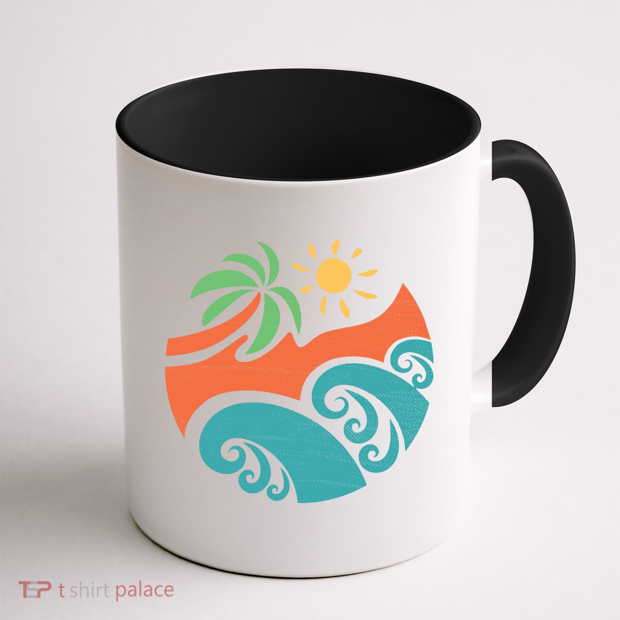 Summer Vacation Ocean Waves Coffee Mug