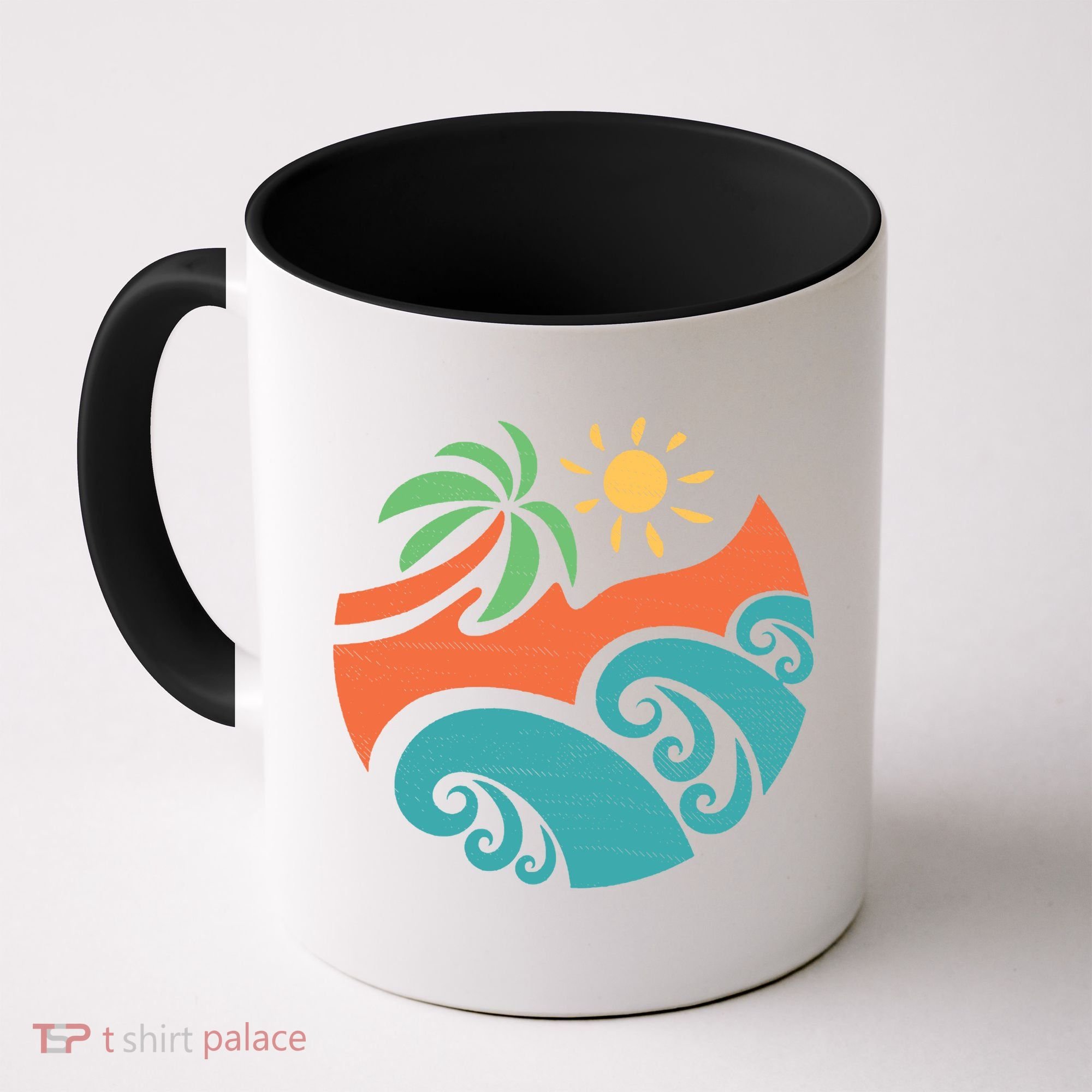 Summer Vacation Ocean Waves Coffee Mug