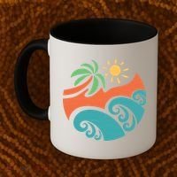 Summer Vacation Ocean Waves Coffee Mug thumb 2