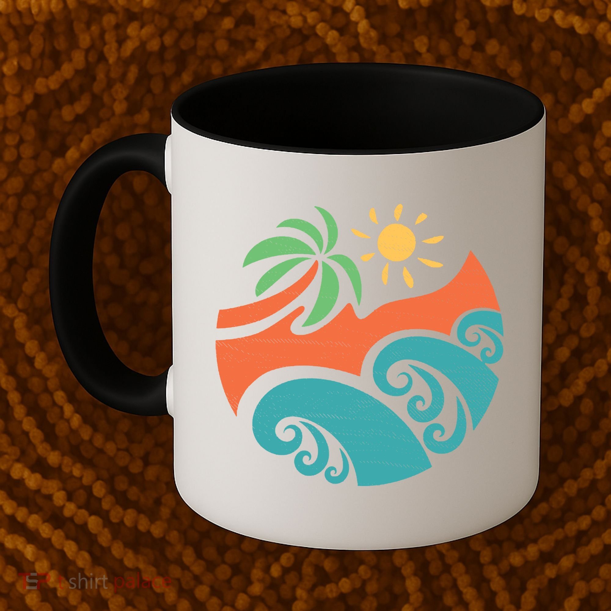 Summer Vacation Ocean Waves Coffee Mug
