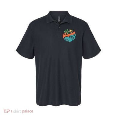 Summer Vacation Ocean Waves Polo