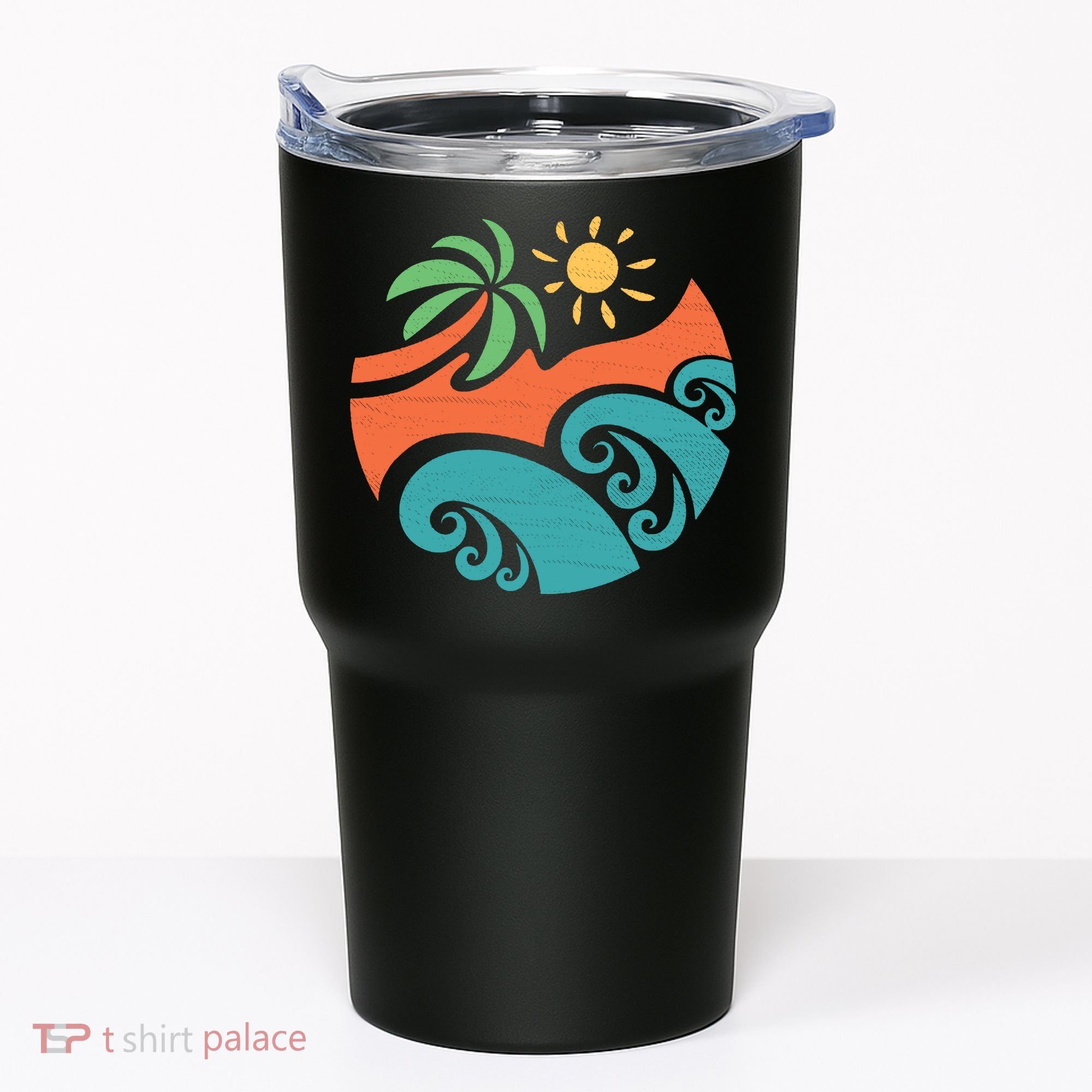 Summer Vacation Ocean Waves Tumbler