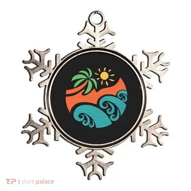 Summer Vacation Ocean Waves Ornament
