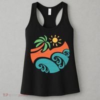 Summer Vacation Ocean Waves Women's Tank Top thumb 3