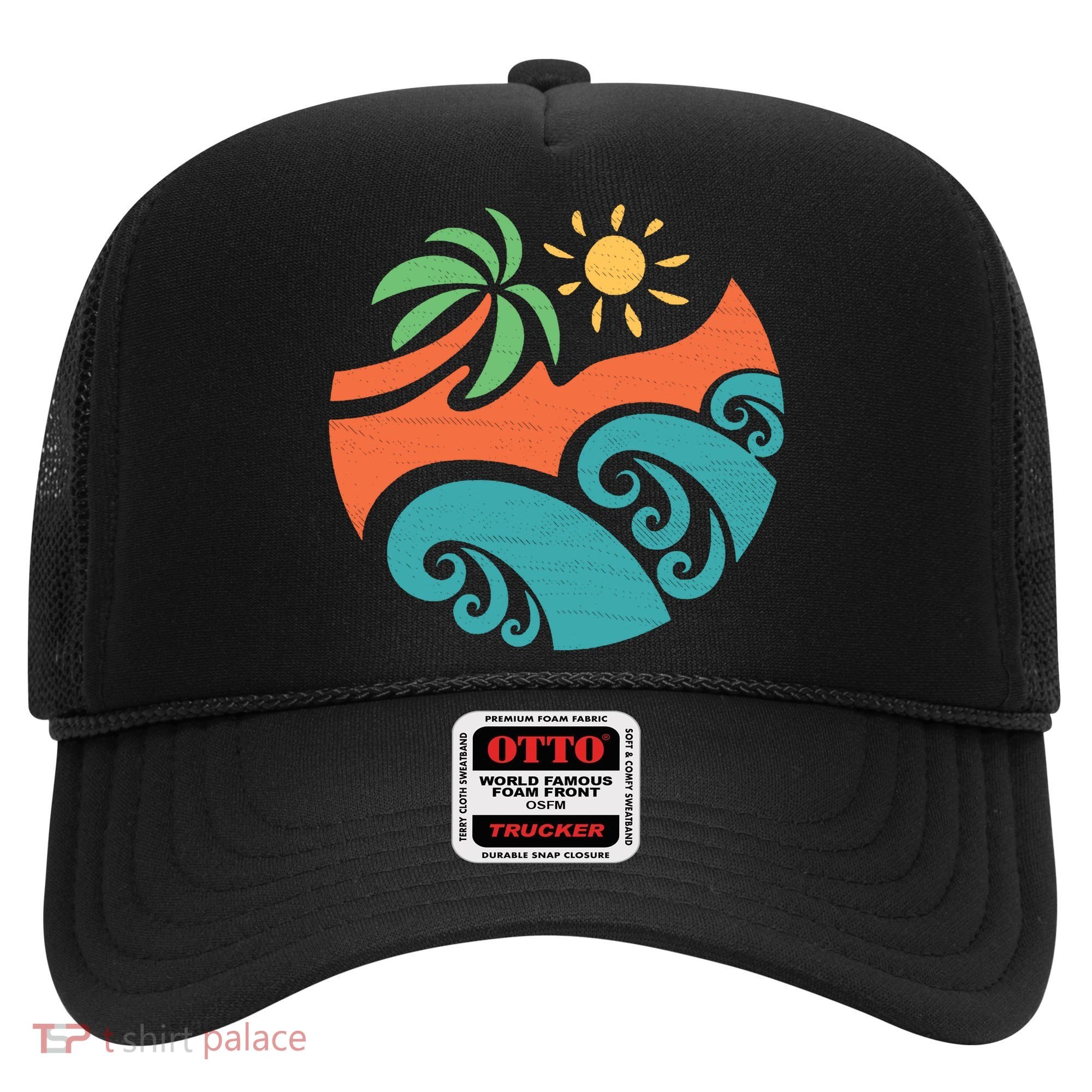 Summer Vacation Ocean Waves Hat