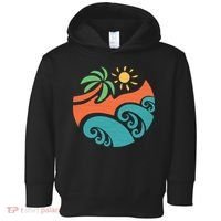 Summer Vacation Ocean Waves Toddler Hoodie thumb 0
