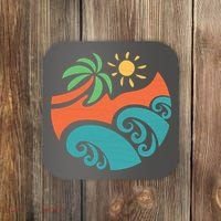 Summer Vacation Ocean Waves Coaster thumb 0