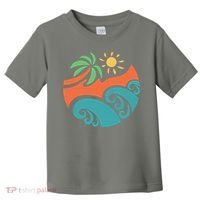 Summer Vacation Ocean Waves Toddler T-Shirt thumb 0