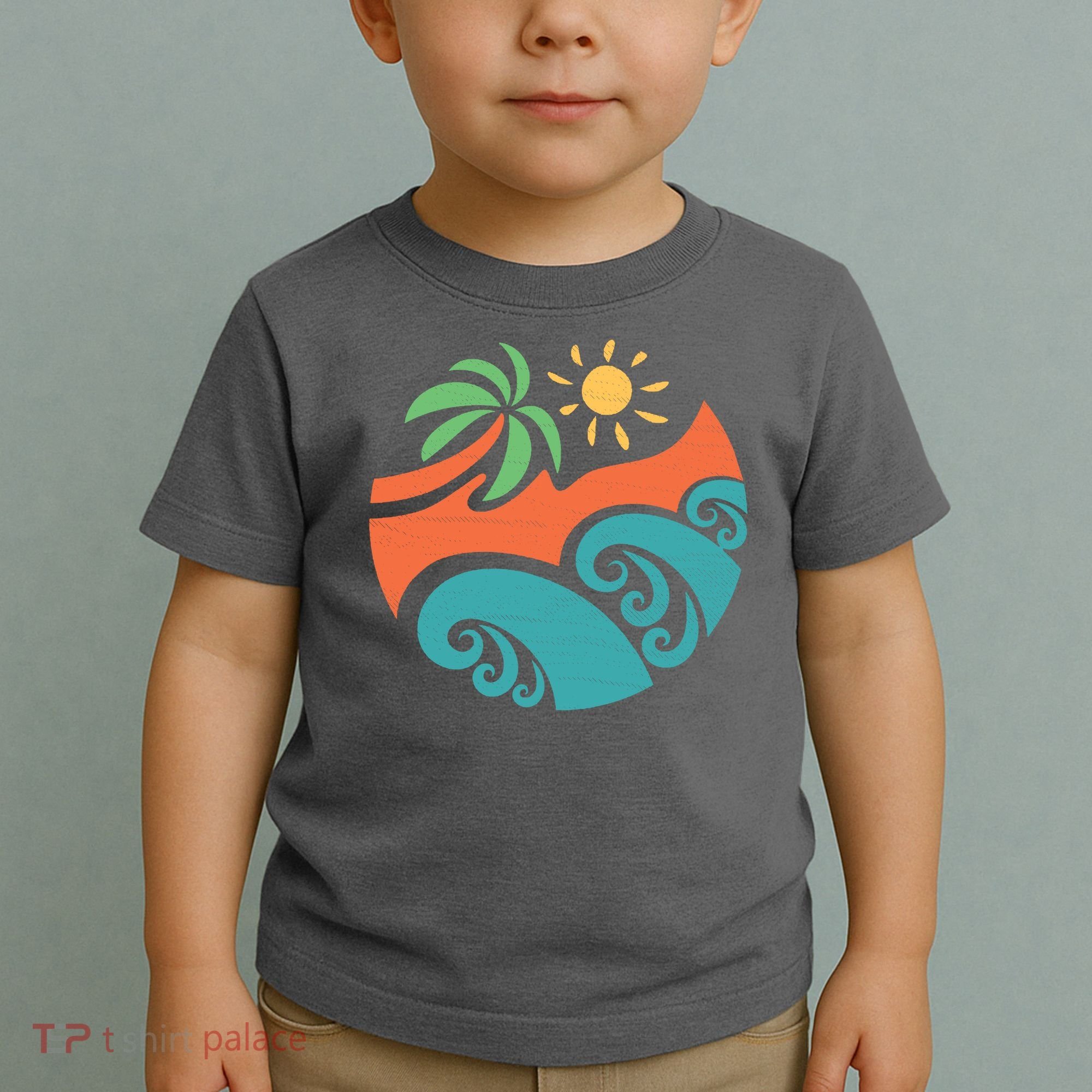Summer Vacation Ocean Waves Toddler T-Shirt