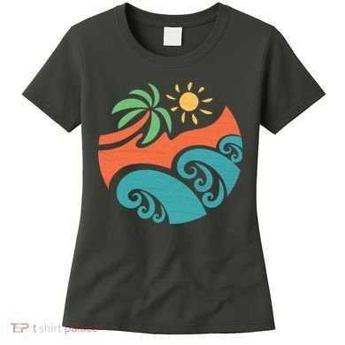 Summer Vacation Ocean Waves Women's T-Shirt