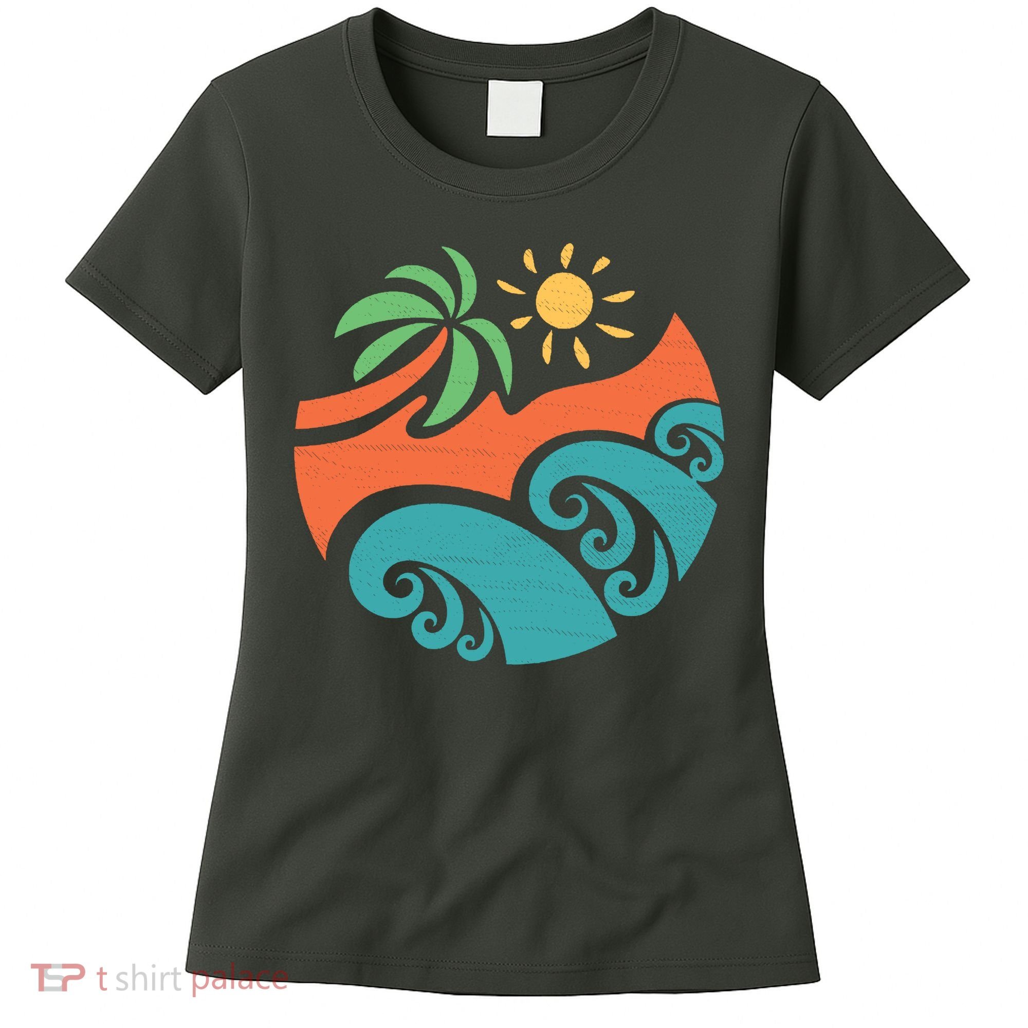 Summer Vacation Ocean Waves Women's T-Shirt