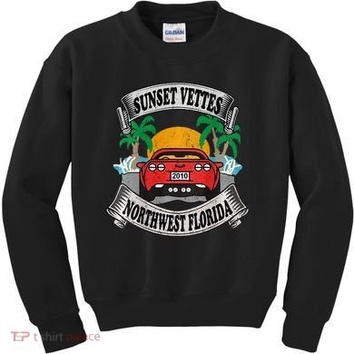 Sunset Vettes Of Northwest Florida Kids Sweatshirt