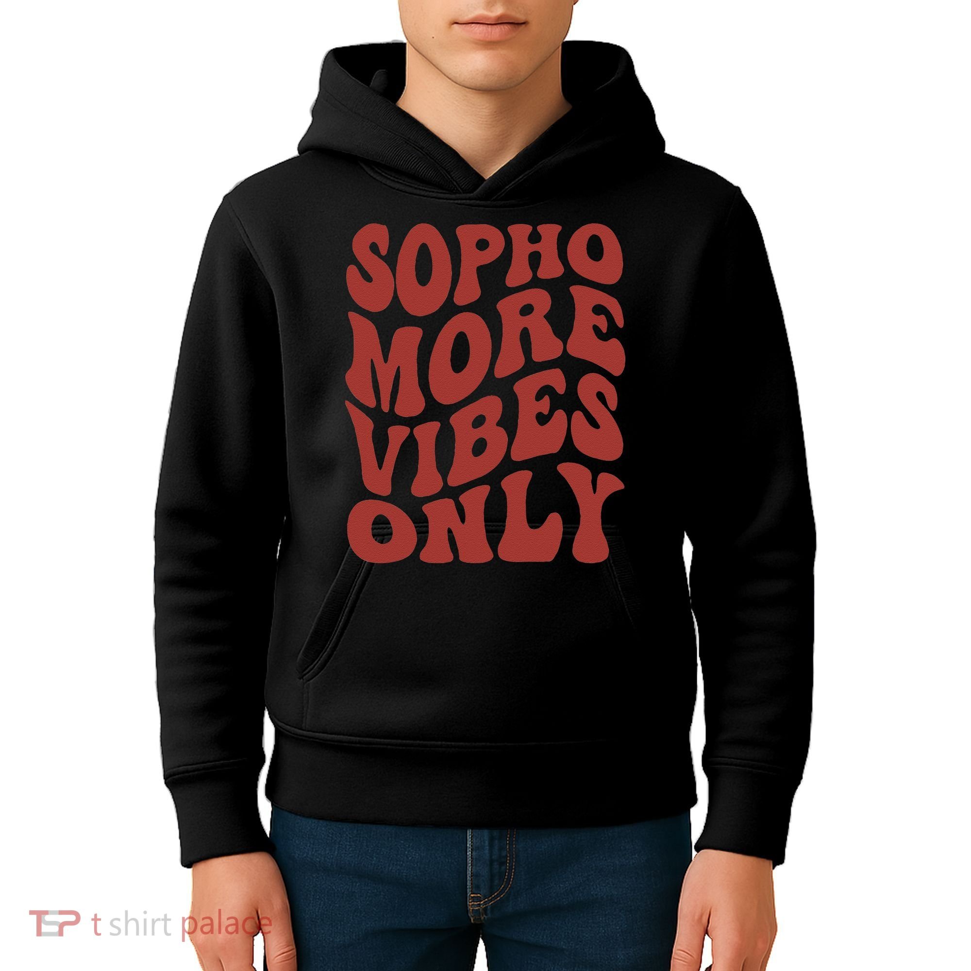 Sophomore Vibes Only First Day Of School 1st Day 10th Grade Kids Hoodie