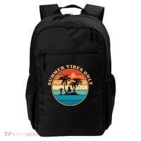 Summer Vibes Only Retro Beach Sunset Backpack thumb 0