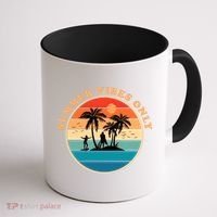 Summer Vibes Only Retro Beach Sunset Coffee Mug thumb 1
