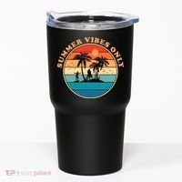Summer Vibes Only Retro Beach Sunset Tumbler thumb 0