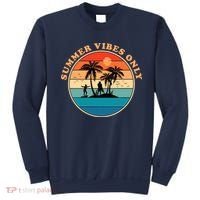 Summer Vibes Only Retro Beach Sunset Sweatshirt thumb 0