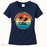 Summer Vibes Only Retro Beach Sunset Women's T-Shirt thumb 0