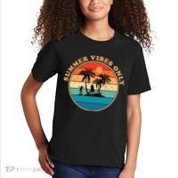 Summer Vibes Only Retro Beach Sunset Kids T-Shirt thumb 2