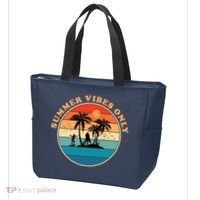 Summer Vibes Only Retro Beach Sunset Tote Bag thumb 3
