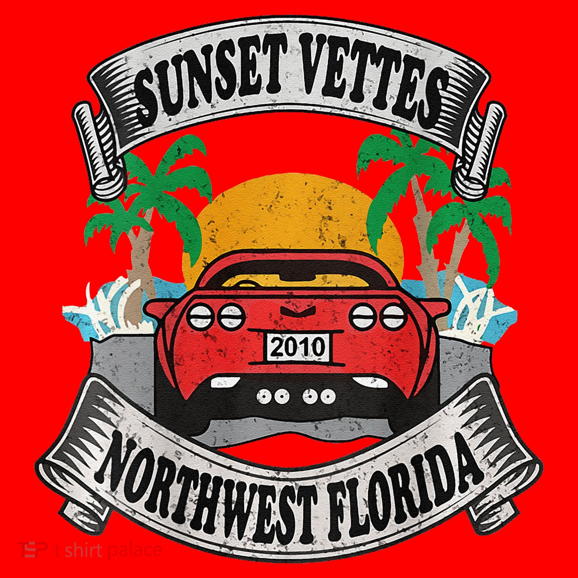 Sunset Vettes Of Northwest Florida Santa Hat