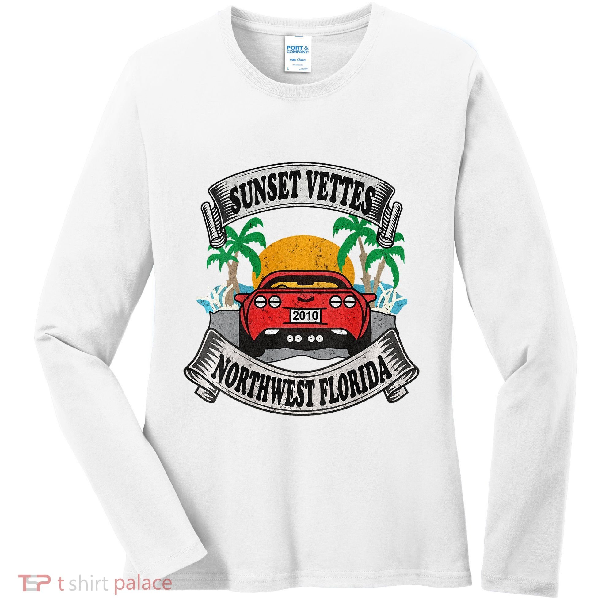 Sunset Vettes Of Northwest Florida Women's Long Sleeve Shirt
