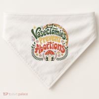 Sunset Vasectomies Prevent Abortions Vasectomy USA-Made Doggie Bandana thumb 0