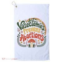 Sunset Vasectomies Prevent Abortions Vasectomy Golf Towel thumb 0