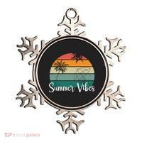 Summer Vibes Palm Trees Retro Sunset Ornament thumb 0