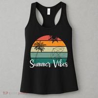 Summer Vibes Palm Trees Retro Sunset Women's Tank Top thumb 3