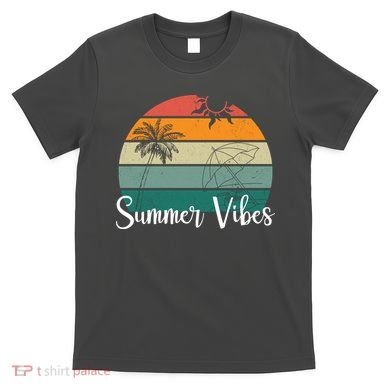 Summer Vibes Palm Trees Retro Sunset T-Shirt