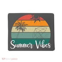 Summer Vibes Palm Trees Retro Sunset Mousepad thumb 0
