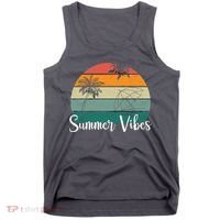 Summer Vibes Palm Trees Retro Sunset Tank Top thumb 0
