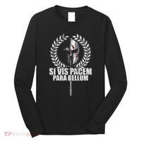 Si Vis Pacem Para Bellum Latin Wisdom Proverb Long Sleeve Shirt thumb 0