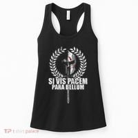 Si Vis Pacem Para Bellum Latin Wisdom Proverb Women's Tank Top thumb 0
