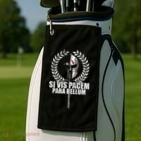 Si Vis Pacem Para Bellum Latin Wisdom Proverb Golf Towel thumb 2