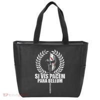 Si Vis Pacem Para Bellum Latin Wisdom Proverb Tote Bag thumb 0