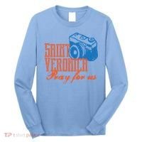 St Veronica Patron Saint Photography Photographers Catholic Cool Gift Long Sleeve Shirt thumb 0