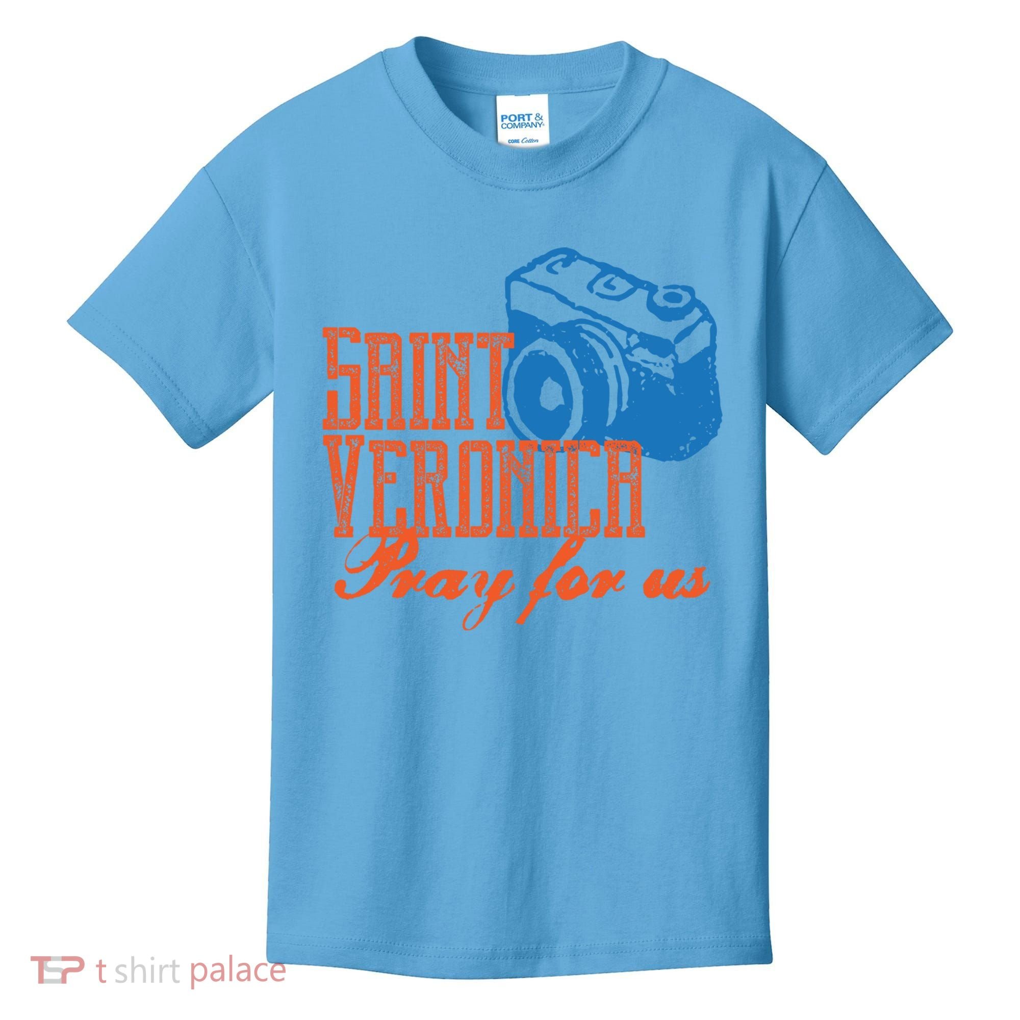 St Veronica Patron Saint Photography Photographers Catholic Cool Gift Kids T-Shirt