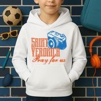 St Veronica Patron Saint Photography Photographers Catholic Cool Gift Kids Hoodie thumb 2