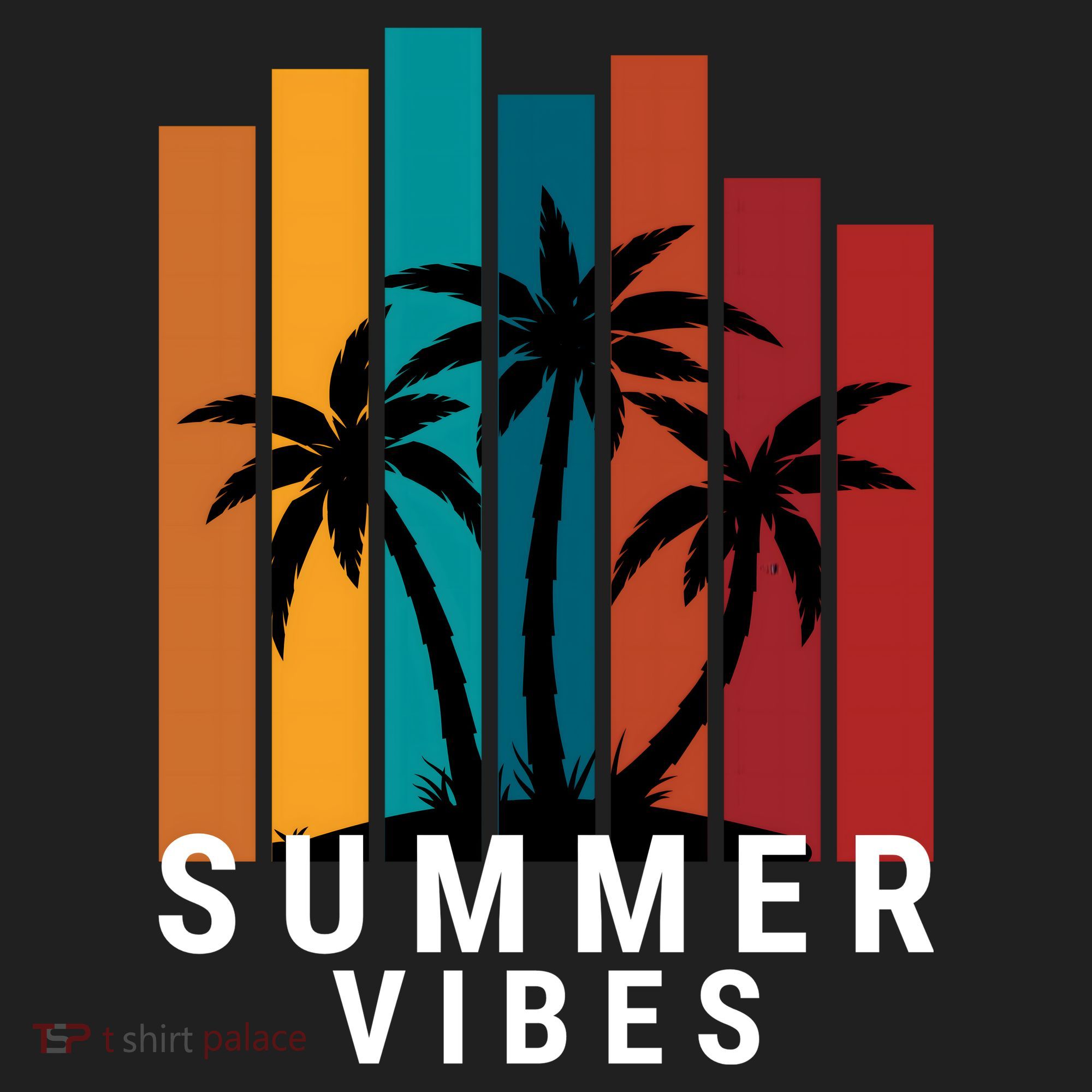 Summer Vibes Retro Palm Tree Women's Sweatshirt